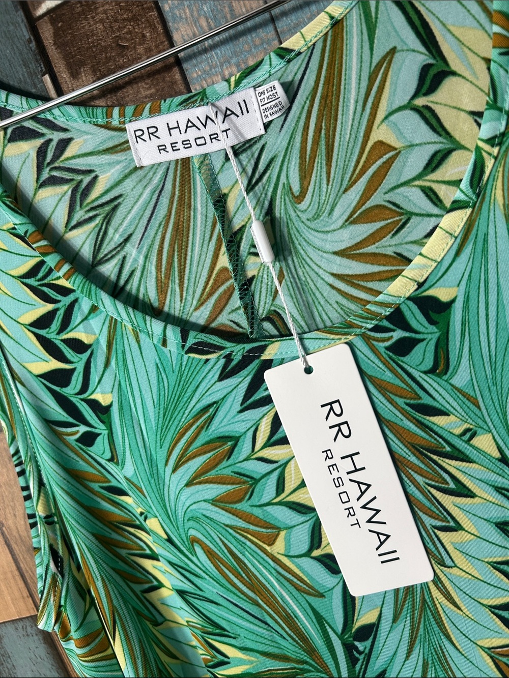 Teal Palm-Print Sleeveless Midi Dress - Picture 2 of 16